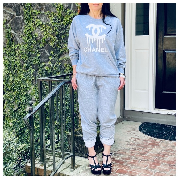 ShopEvelynne Pants - Heather Grey  side pocket cotton blend joggers